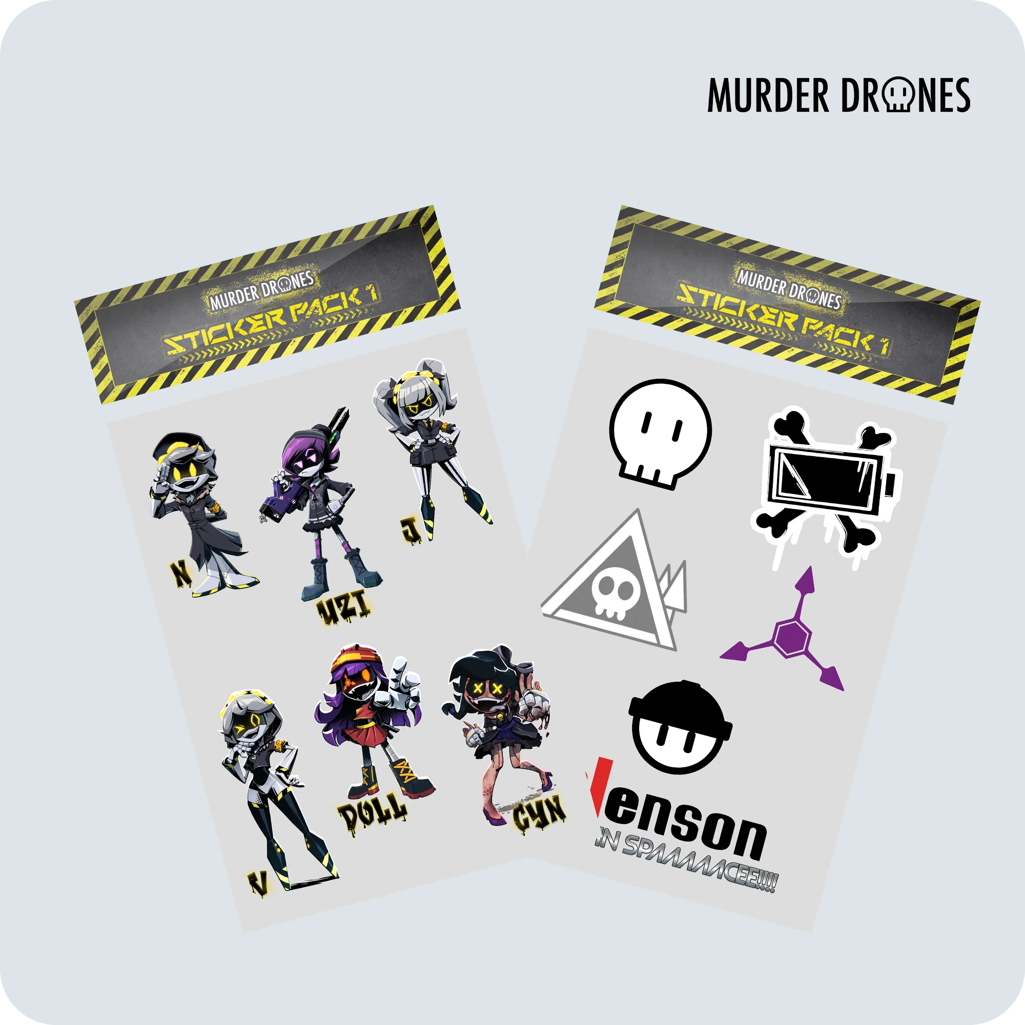 Murder Drones Sticker Pack 1 - Image 4