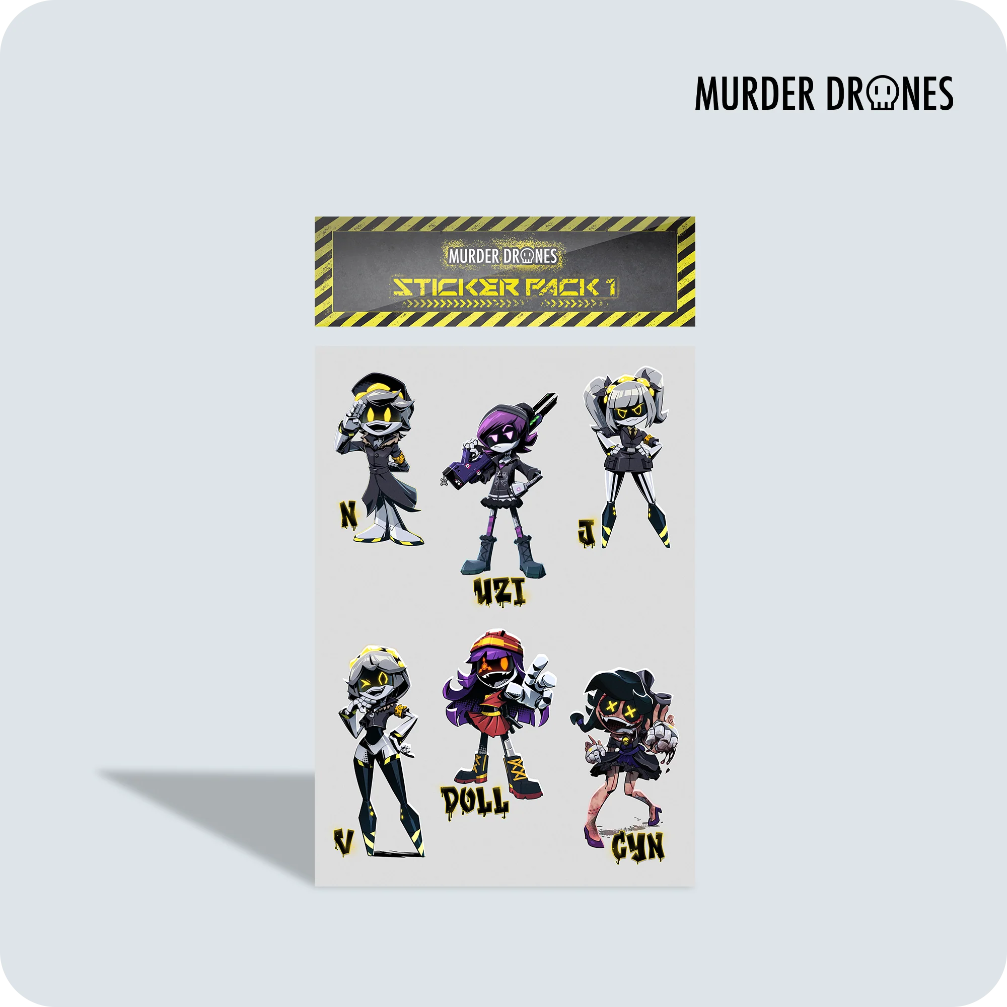 Murder Drones Sticker Pack 1 - Image 5